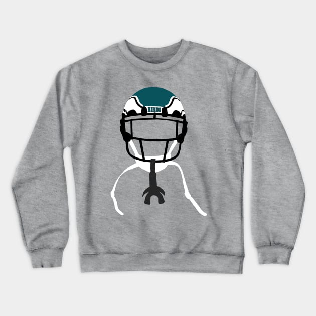 Birds Helmet Crewneck Sweatshirt by Center City Threads